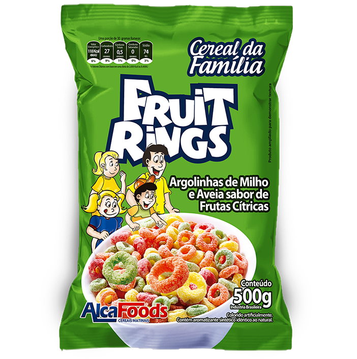 CEREAL FRUIT RINGS ALCA FOODS 500G