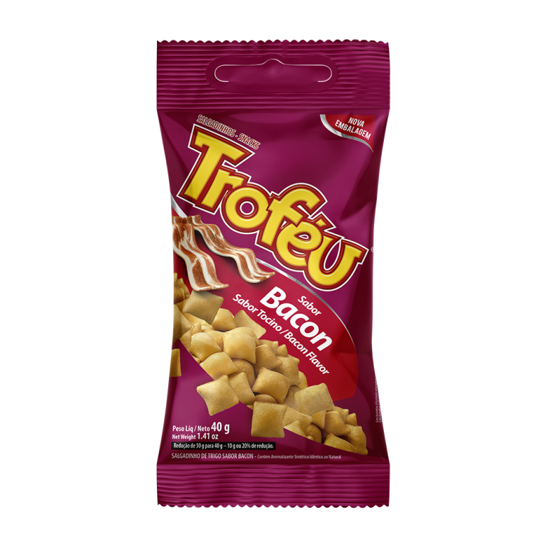 SALGADINHO TROFEU BACON 40G