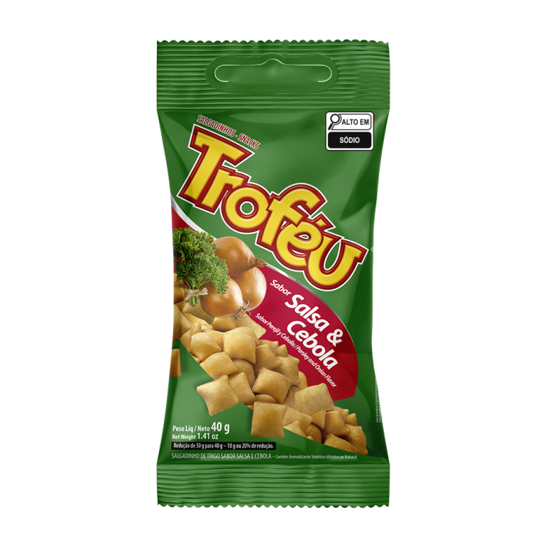 SALGADINHO TROFEU SALSA E CEBOLA 40G