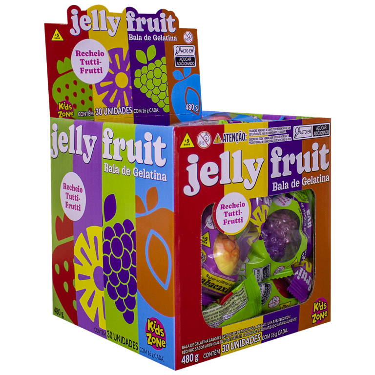 BALA DE GELATINA KIDS JELLY FRUIT DP C/30