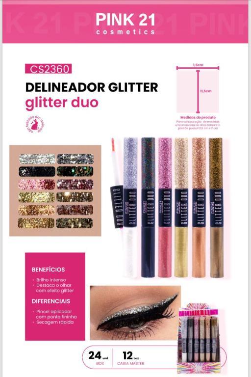 GLITTER DUO - A C/ 24UNID - PINK 21