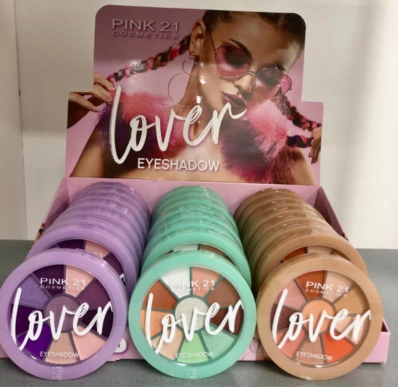 PALETA DE SOMBRAS LOVER C/24 UNID - PINK 21