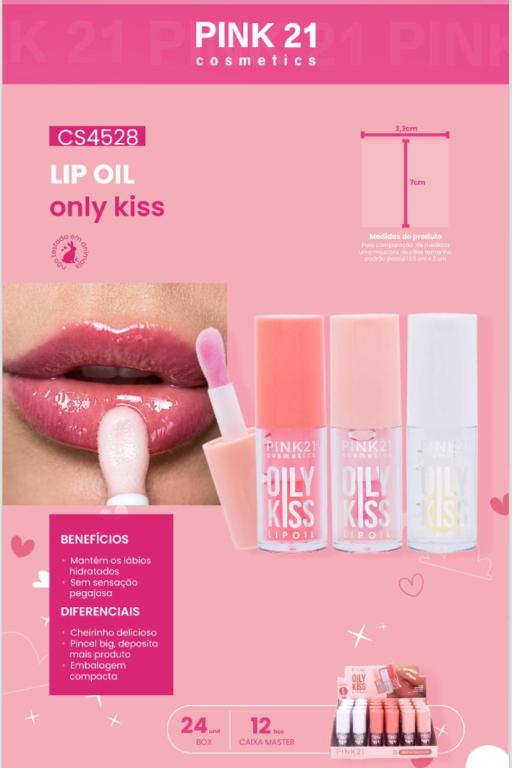 LIP OIL OILY KISS C/24 UNID - PINK 21