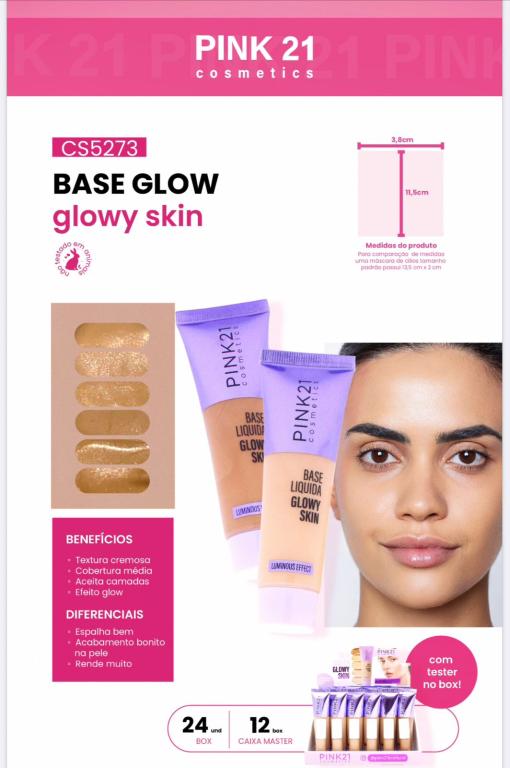 BASE GLOWY SKIN C/24 UNID - PINK 21