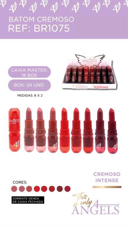 BATOM MATTE 08 CORES C/24 UNIDA - 4 ANGELS