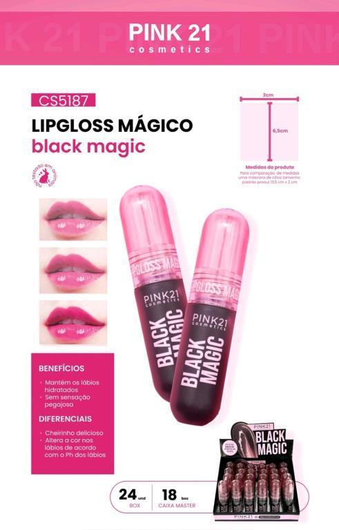 LIPGLOSS BLACK MAGIC C/24 UNID - PINK 21