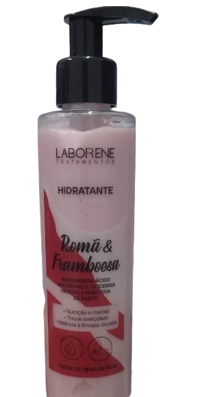 HIDRATANTE CORPO E ROSTO ROMÃ E FRAMBOESA 200ml - AVULSO - LABORENE