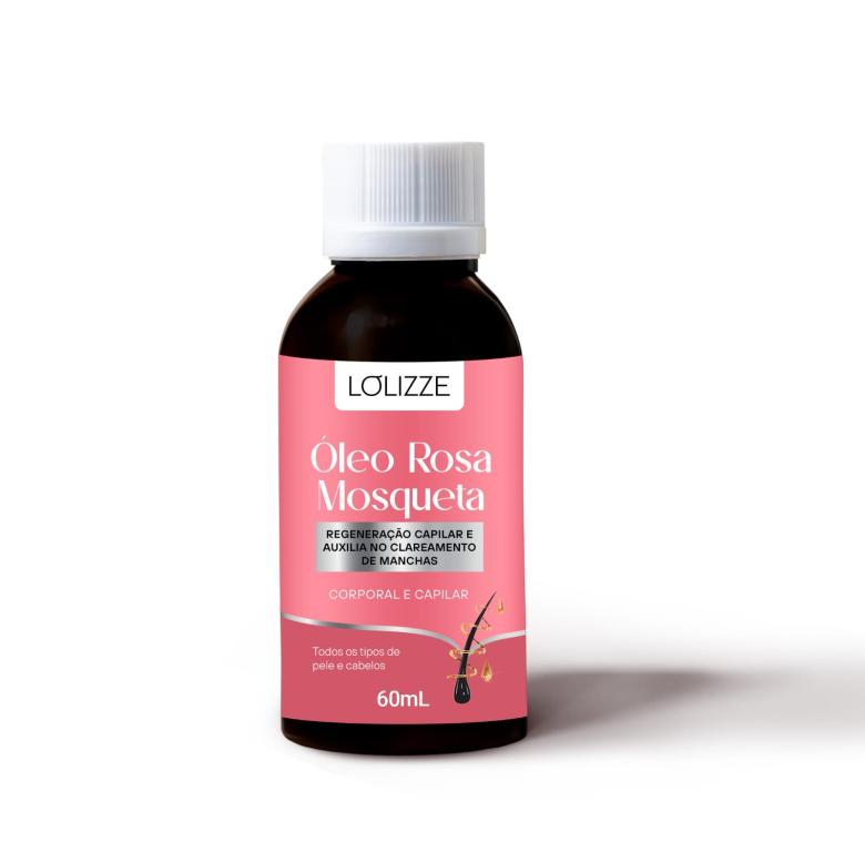 ÓLEO CAPILAR E CORPORAL DE ROSA MOSQUETA 60ML - AVULSO - LOLIZZE