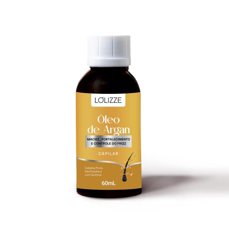 ÓLEO CAPILAR E CORPORAL DE ARGAN ANTI FRIZZ 60ML - AVULSO - LOLIZZE