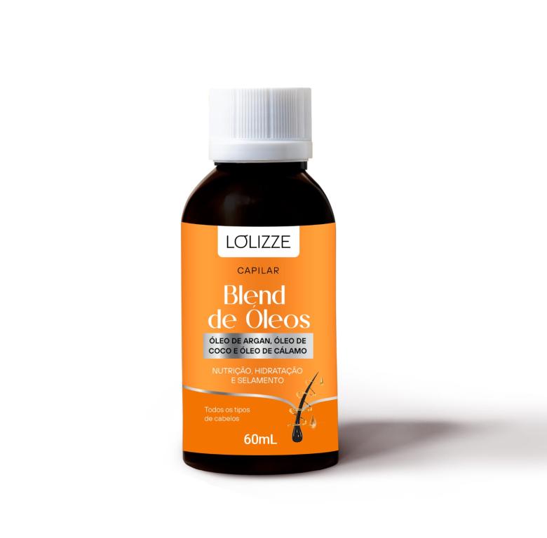 BLEND DE ÓLEOS DE ARGAN/CÔCO/CÁLAMO 60ML - AVULSO - LOLIZZE