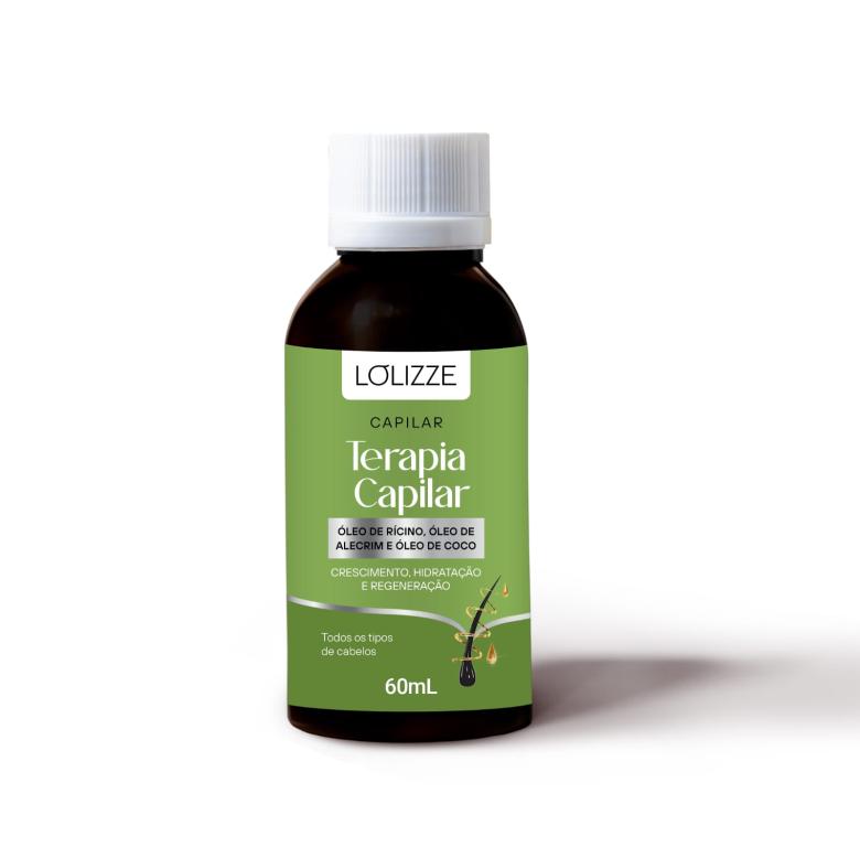 TERAPIA CAPILAR C/ ÓLEOS DE CÔCO/RÍCINO E ALECRIM 60ML - AVULSO - LOLIZZE