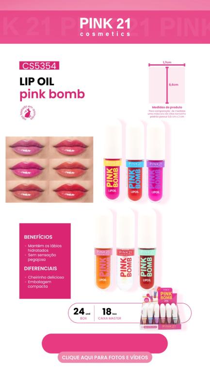 LIPOIL PINK BOMB C/24 UNID - PINK 21
