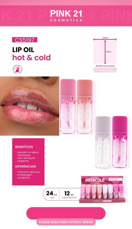 LIP OIL HOT & COLD C/24 UNID - PINK 21