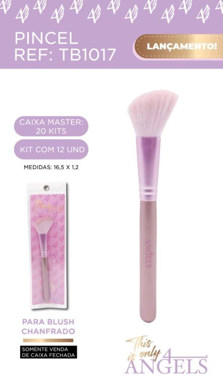 PINCEL PARA BLUSH CHANFRADO - AVULSO - 4 ANGELS
