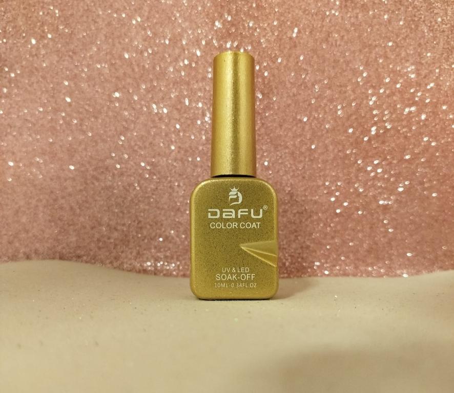 ESMALTE GEL UV&LED 10 ML COLOR COAT GLITTER DOURADO M098 - AVULSO - DAFU
