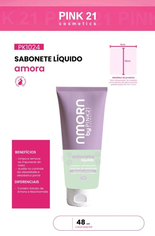 SABONETE LÍQUIDO AMORA - AVULSO - PINK 21