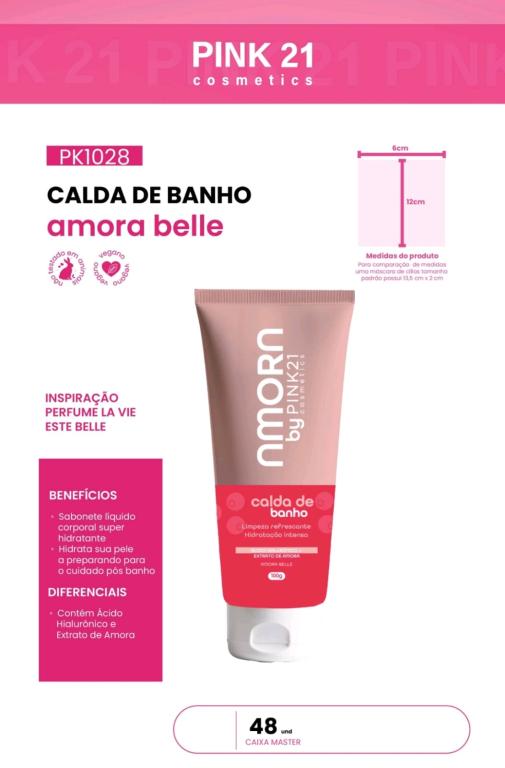CALDA DE BANHO AMORA BELLE - AVULSO - PINK 21