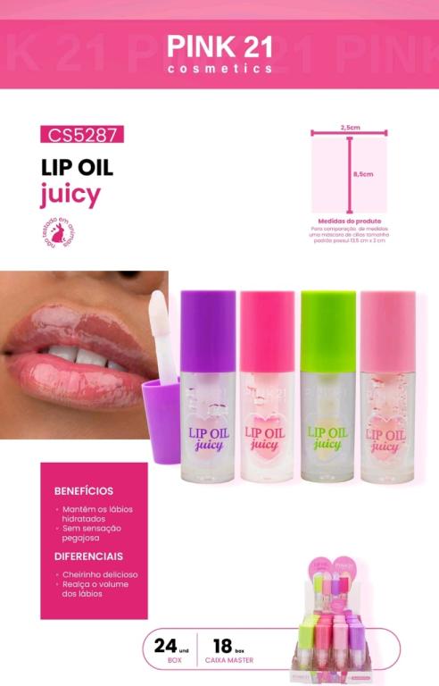 LIP OIL JUICY - C//24UNID - PINK21