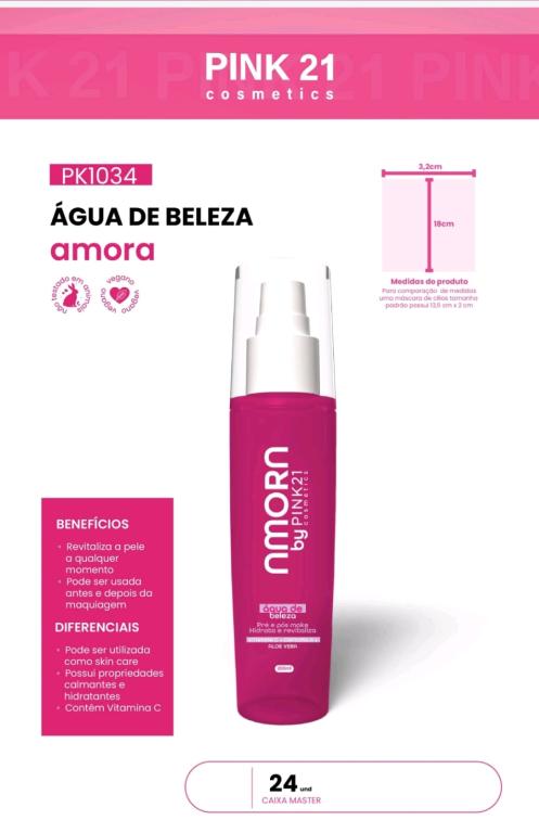 ÁGUA DA BELEZA AMORA - AVULSO - PINK 21