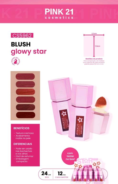 BLUSH GLOWY STAR C/ 24 UNID - PINK 21