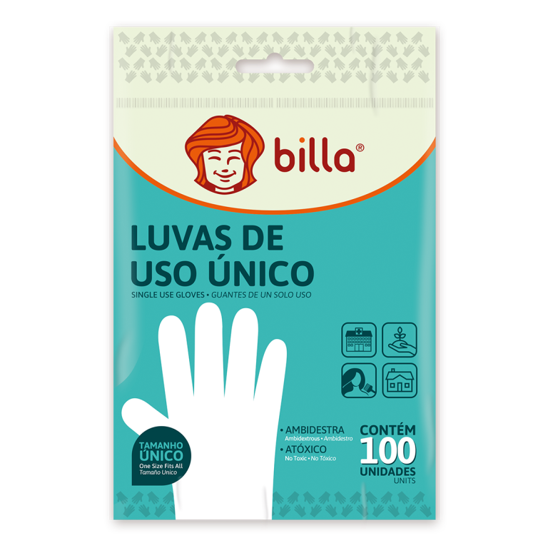 VABENE LUVAS PLASTICAS DESCARTÁVEIS C/100