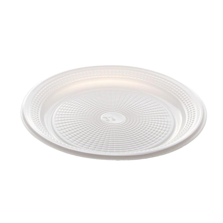 PRATO DESCARTÁVEL BRANCO 15CM (10X10)
