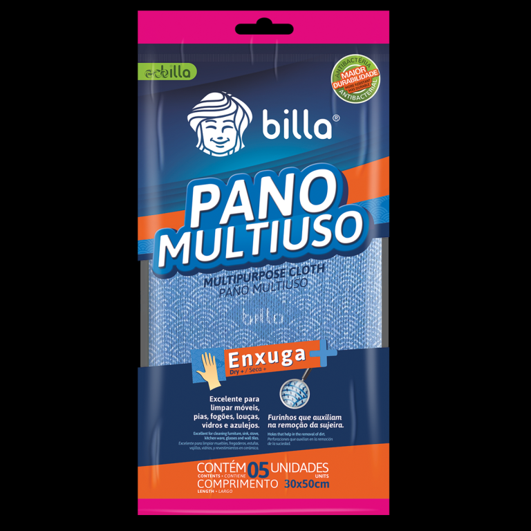 PANO MULTIUSO AZUL - ENVELOPE 5 UNID