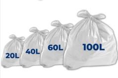 SACO LIXO BRANCO 53X57 40 LT