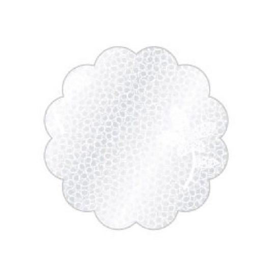 FUNDO RENDADO REDONDO BRANCO N9 - (164)