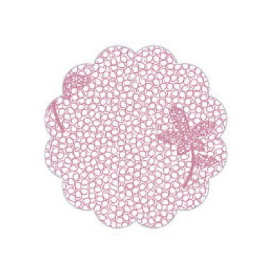 FUNDO RENDADO REDONDO ROSA N 9 - (460)