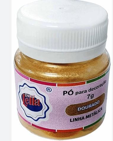 PO PARA DECORACAO DOURADO METALICO 7GR