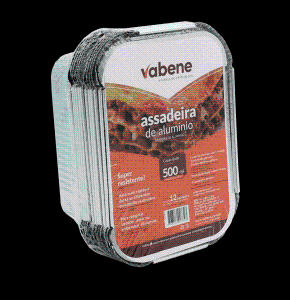 ASSADEIRA RETANGULAR 500 ML VABENE