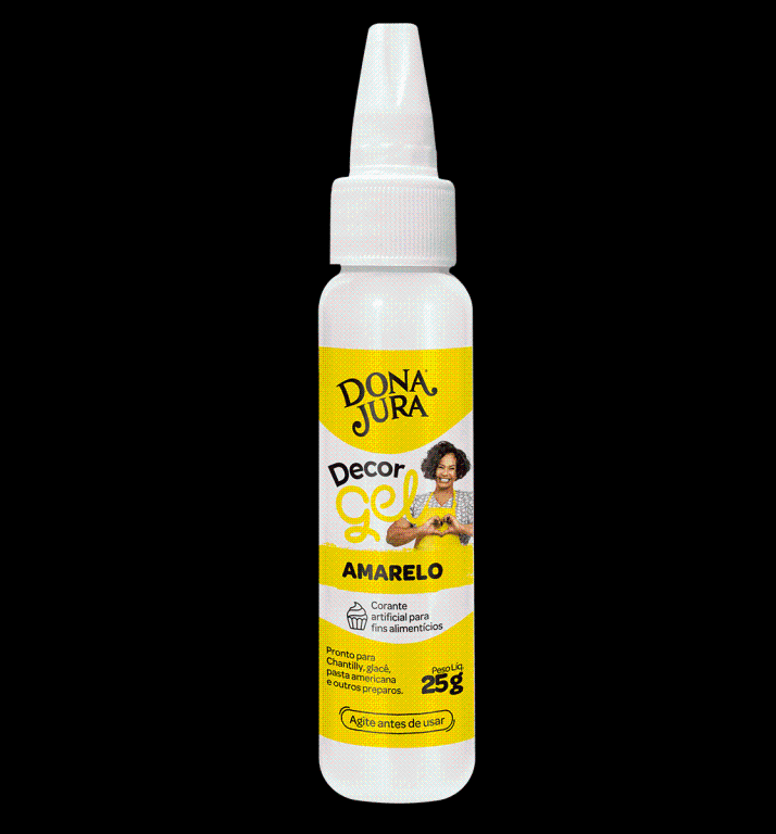 CORANTE GEL AMARELO 60G DECOR