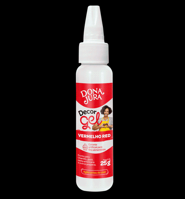 CORANTE GEL VERMELHO RED 60G DECOR