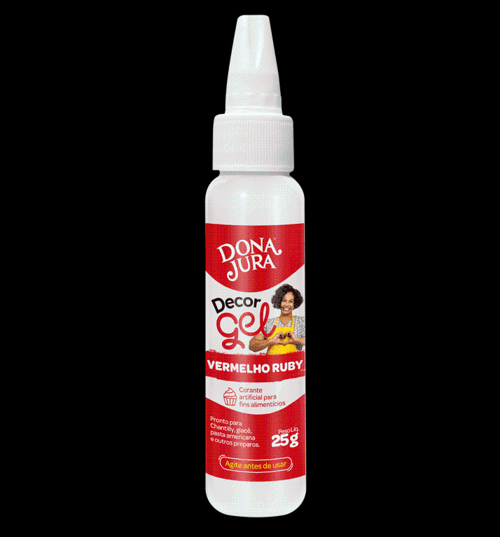 CORANTE GEL VERMELHO RUBY 60G DECOR