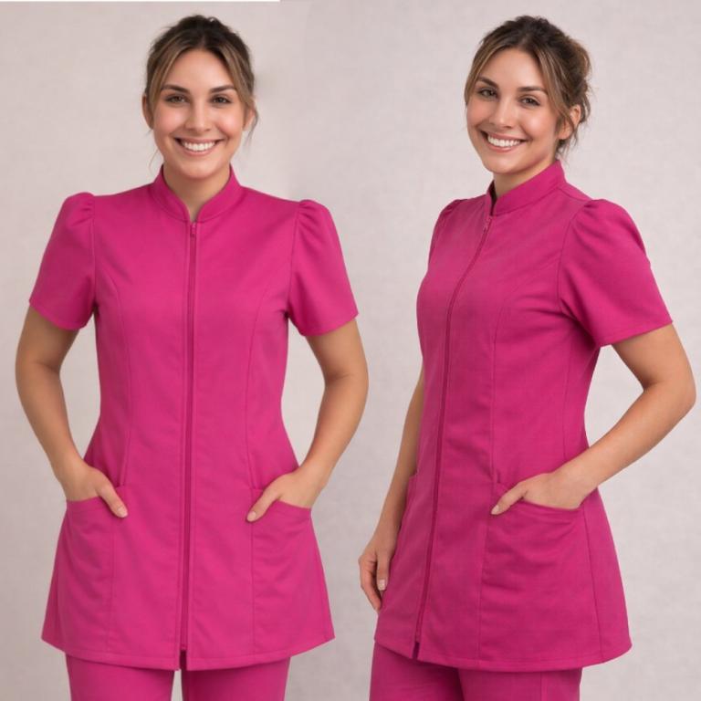 Jaleco Oxford Manga Curta Princesa