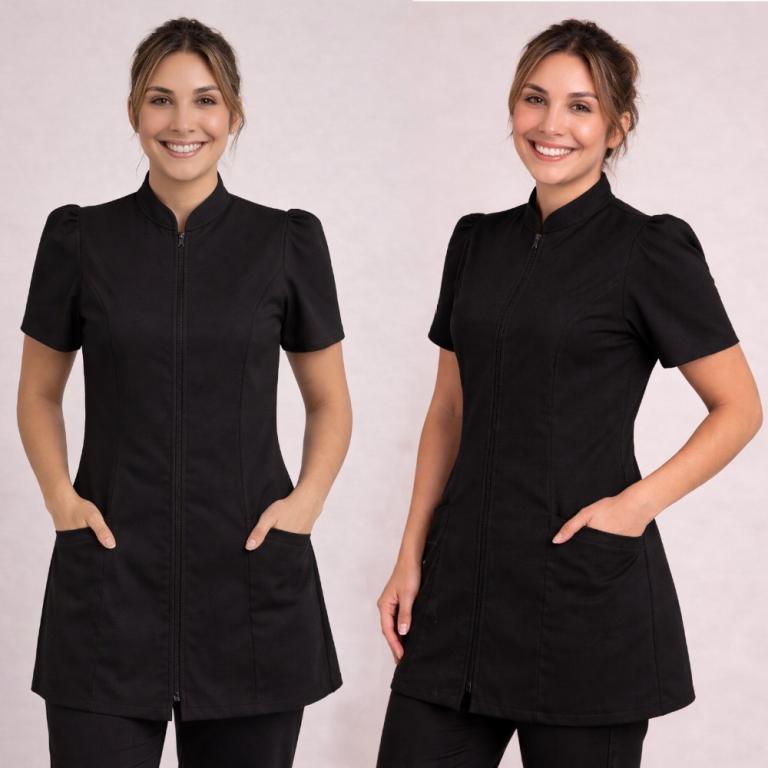 Jaleco Oxford Manga Curta Princesa