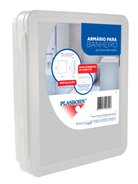 ARMARIO P/ BANHEIRO BRANCO PB