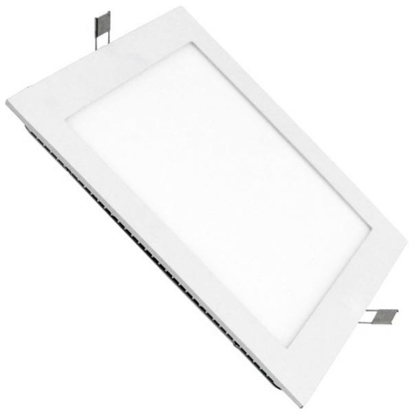 LUMINARIA LED QUADRADO EMBUTIR PLAFON BIVOLT 100-240V 24W