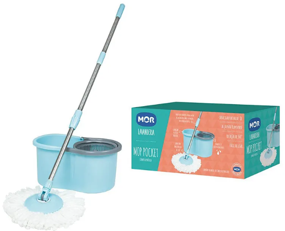 MOP ESFREGAO LIMPEZA POCKET PRATICA  8 LITROS MOR