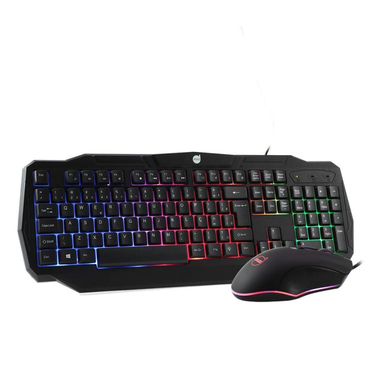 MOUSE E TECLADO DAZZ BATTLEFIRE REVOLUTION USB 2.0