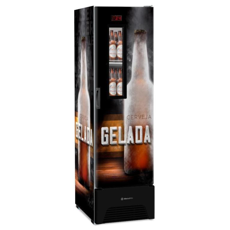 CERVEJEIRA METALFRIO 324 LITROS VN28FP OPTIMA, FROST FREE, ADESIVADO, 110V