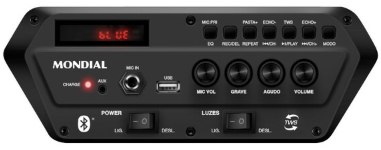 CAIXA DE SOM MONDIAL CM-400 RMS BLUETOOTH TWS 400W