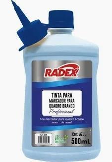 TINTA REABASTECEDORA QUADRO BRANCO RADEX 500ML - AZUL