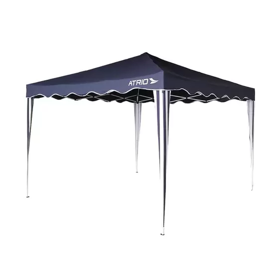 TENDA GAZEBO DOBRAVEL 3X3X2,5M AÇO E POLIESTER PRETO