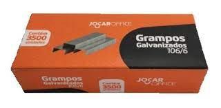 GRAMPO GALVANIZADO 106/6 CX/3500 UND JOCAR OFFICE