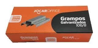 GRAMPO GALVANIZADO 106/8 CX/2500 UND JOCAR OFFICE