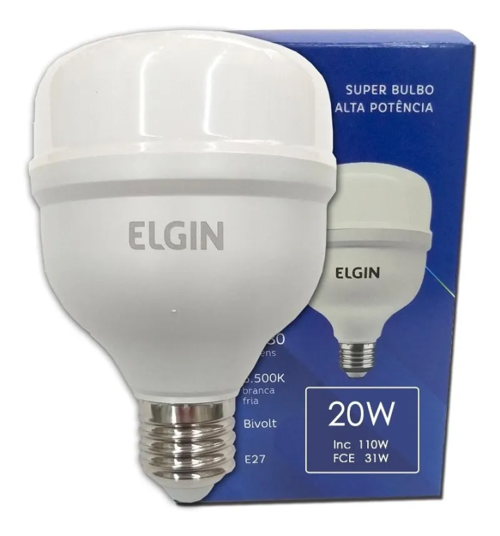 LAMPADA BULBO LED T 20W BIVOLT 6500K LD