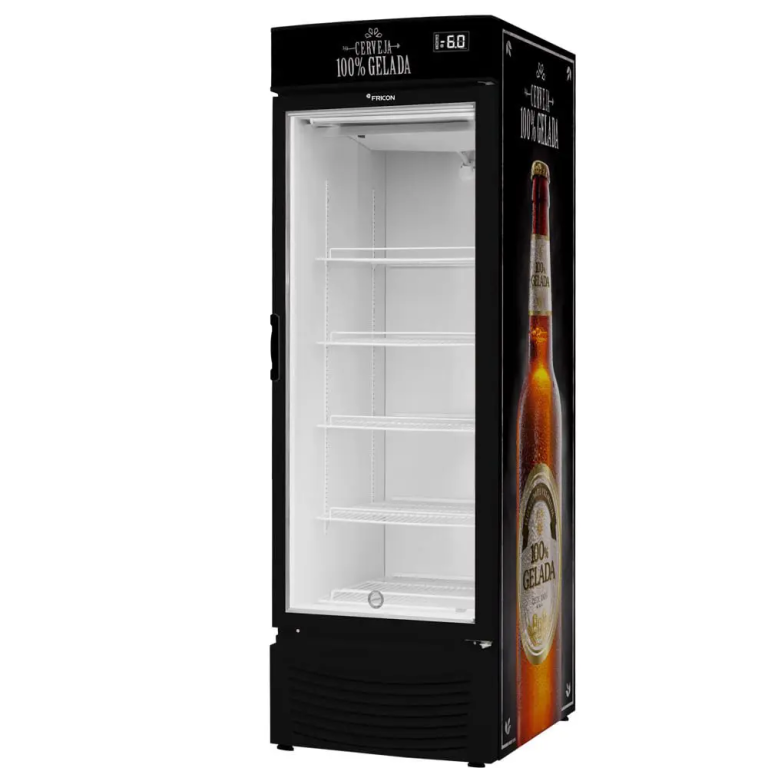 CERVEJEIRA PORTA DE VIDRO 565 LITROS FRICON VCFC565-1V000 PRETO 127V