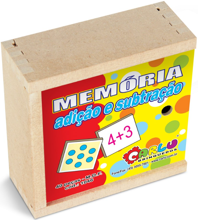 MEMORIA ADICAO E SUBTRACAO - MDF 40 PECAS